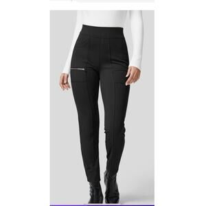 Halara Women's Black High-waisted Pants Zipper Pockets Size M